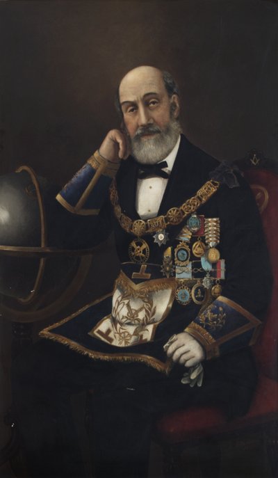 John Morant Hervey, Grootsecretaris, 1875 door Ernest de Cleichen von Tettenborn