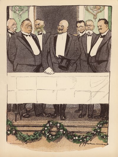 Illustratie voor Berliner Balle van Rideamus door Ernst (after) Heilemann
