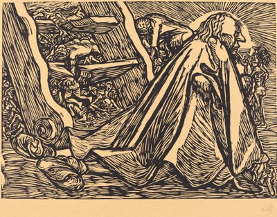 De goddelijke bedelaar, 1921 door Ernst Barlach