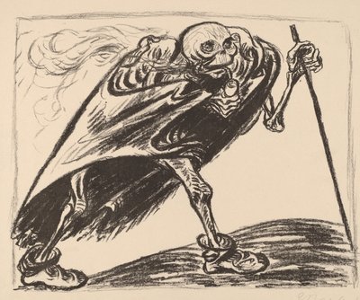 Zwervende dood, 1923 door Ernst Barlach