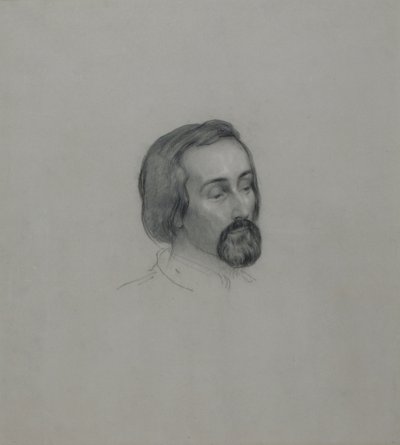 Portret van de dichter Heinrich Heine 1797-1856, 1851 door Ernst Benedikt Kietz