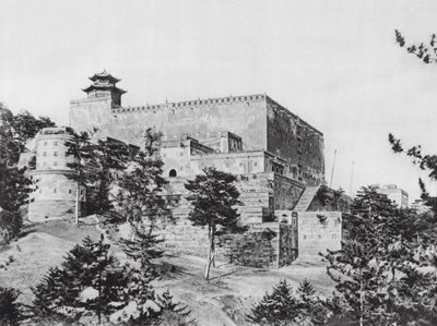 Jehol, Potala, Chihli, Hoofdgebouw in Potala, Zicht vanuit het zuidwesten door Ernst Boerschmann