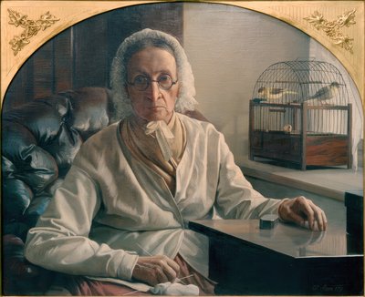 Portret van de Moeder van de Kunstenaar door Ernst Christian Moser