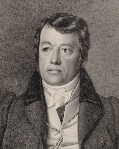 Portret van de organist en componist Friedrich Schneider 1786-1853, ca. 1840 door Ernst Friedrich Oldermann