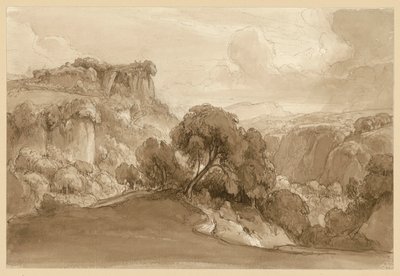 Bebost Italiaans berglandschap door Ernst Fries