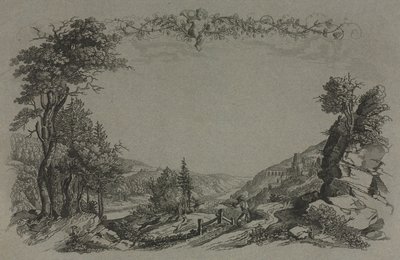 Zes gezichten op kasteel Heidelberg door Ernst Fries