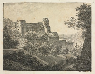 Zes Uitzichten van Kasteel Heidelberg: Naar het Noordoosten door Ernst Fries