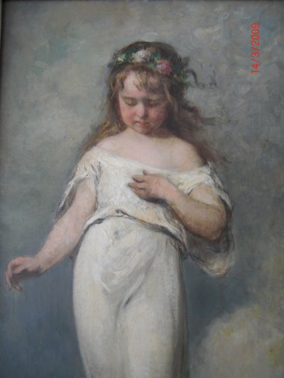 Elisabeth (1871-1879), tweede oudste dochter van de kunstenaar door Ernst Hildebrand