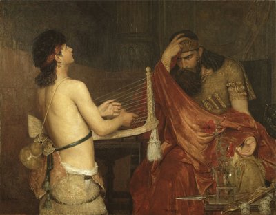 David en Saul door Ernst Josephson