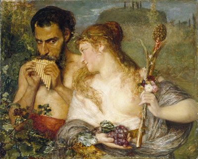 Nimf en Faun door Ernst Josephson