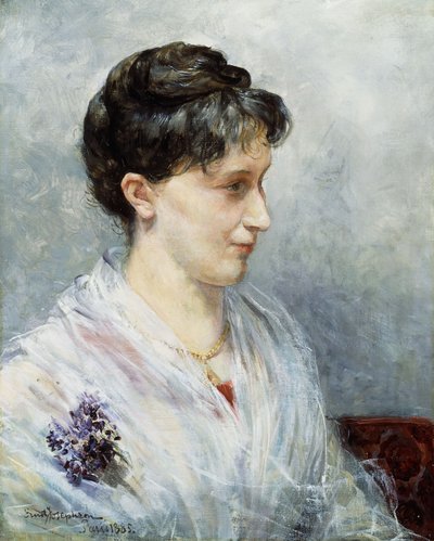 Portret van Maria door Ernst Josephson