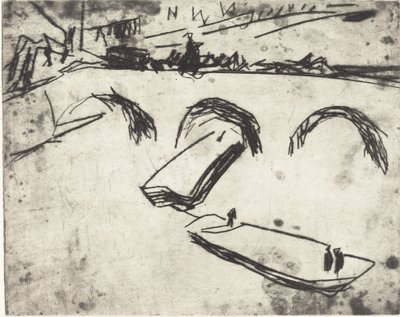 Brug op de Kronprinzenufer door Ernst Ludwig Kirchner