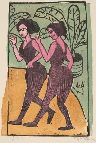 Engelse steppers door Ernst Ludwig Kirchner