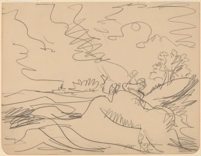 Landschap in de Taunus, 1916 door Ernst Ludwig Kirchner