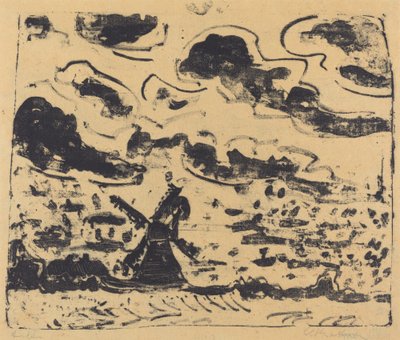 Molen bij Burg op Fehmarn, 1908 door Ernst Ludwig Kirchner