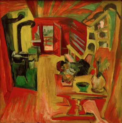 Alpenkeuken door Ernst Ludwig Kirchner