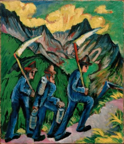 Alpenleven door Ernst Ludwig Kirchner