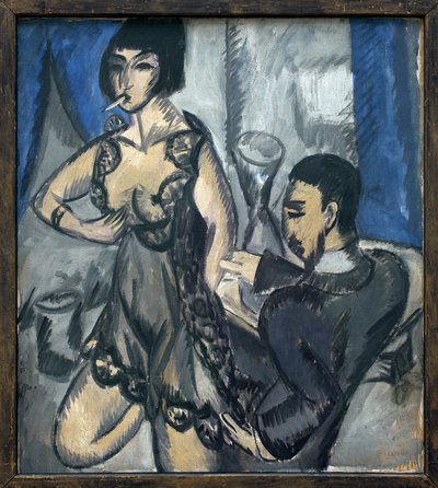 Koppel in een kamer door Ernst Ludwig Kirchner