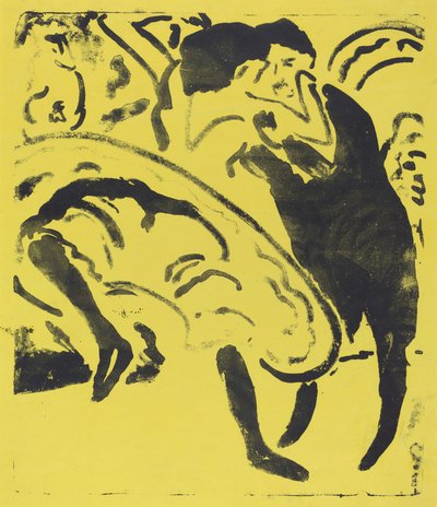 Dansend paar door Ernst Ludwig Kirchner