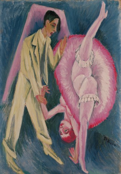 Dansend Paar, 1914 door Ernst Ludwig Kirchner