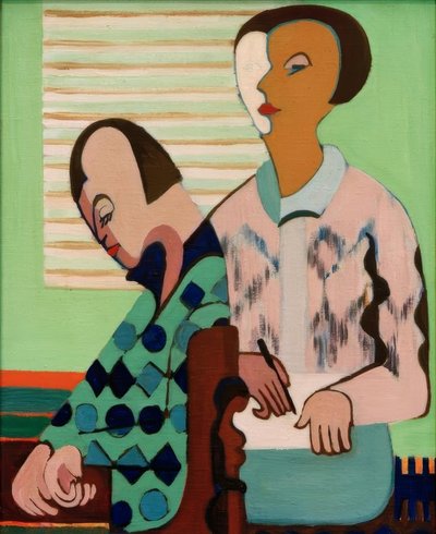 Het paar. Zelfportret met Erna door Ernst Ludwig Kirchner