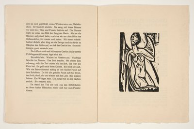 Das Stiftsfräulein und der Tod. Illustraties voor een roman van Alfred Doeblin door Ernst Ludwig Kirchner