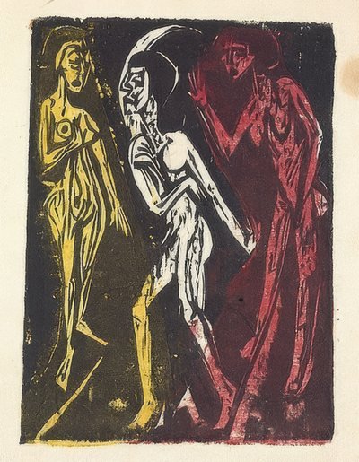 De dans tussen de vrouwen door Ernst Ludwig Kirchner