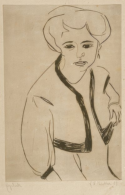 Dodo door Ernst Ludwig Kirchner