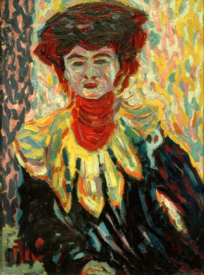 Doris met kraag door Ernst Ludwig Kirchner