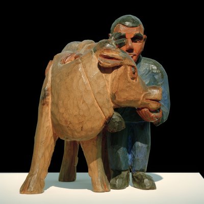 E.L.Kirchner, Boer met Koe door Ernst Ludwig Kirchner