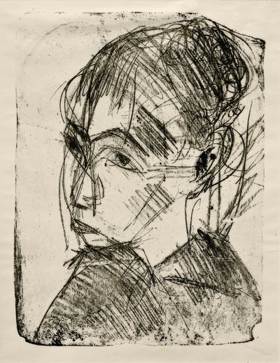 Mevrouw Bluth door Ernst Ludwig Kirchner