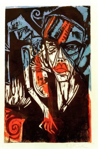 Gevechten (kwellingen van de liefde) door Ernst Ludwig Kirchner