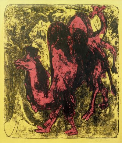 Kameel en dromedaris door Ernst Ludwig Kirchner