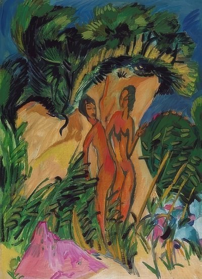 Meisje op Fehmarn door Ernst Ludwig Kirchner