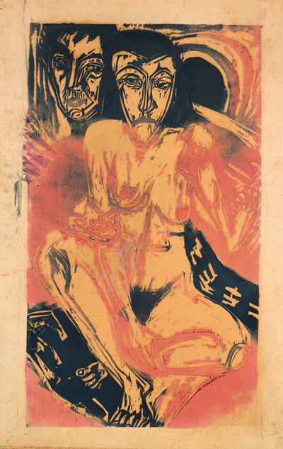 Melancholisch meisje door Ernst Ludwig Kirchner