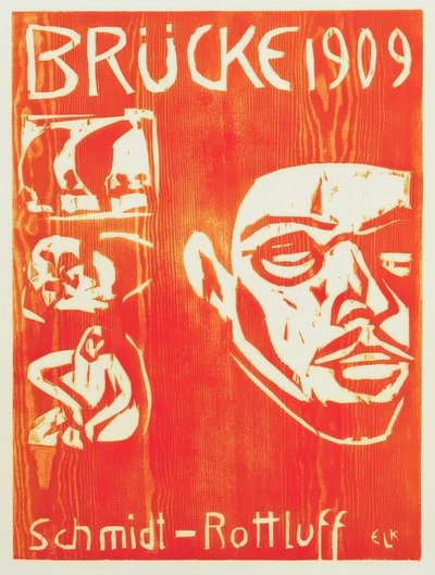 Portret Schmidt-Rottluff door Ernst Ludwig Kirchner