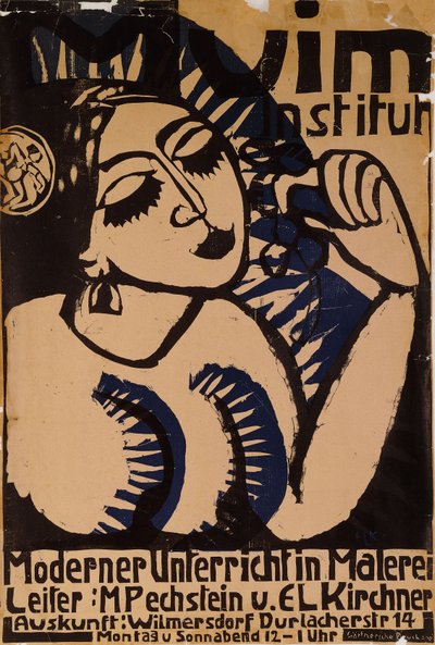 Poster Institute Muim; Plakat Muim Institut door Ernst Ludwig Kirchner