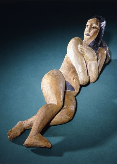 Liggende naakt door Ernst Ludwig Kirchner
