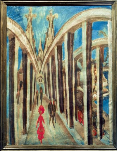 Rijnbrug bij Keulen door Ernst Ludwig Kirchner