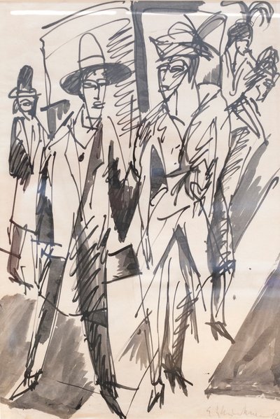 Stelle della strada door Ernst Ludwig Kirchner