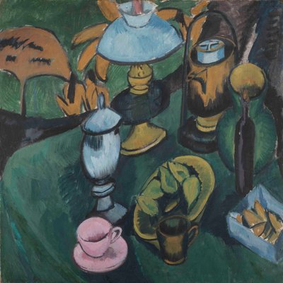 Stilleven met een lamp, 1912 door Ernst Ludwig Kirchner