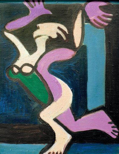 Dansende naakte vrouw, Gret Palucca door Ernst Ludwig Kirchner