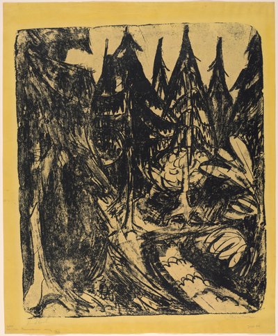 Sparren uit de Taunus door Ernst Ludwig Kirchner