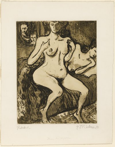 Twee Zusters door Ernst Ludwig Kirchner