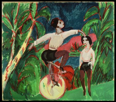 Eenwieler Rijder door Ernst Ludwig Kirchner