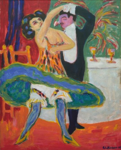Varieté (Engels danspaar) door Ernst Ludwig Kirchner