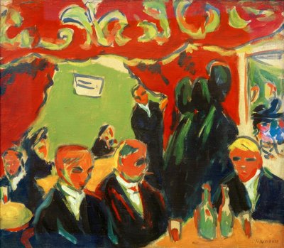 Wijnbar door Ernst Ludwig Kirchner