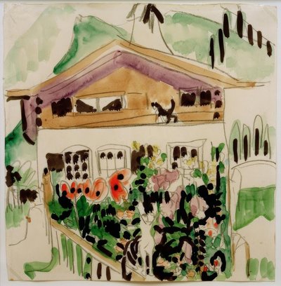 Wildbodenhuis door Ernst Ludwig Kirchner