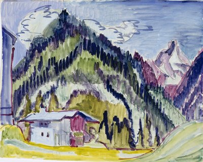Wildernis Huis door Ernst Ludwig Kirchner