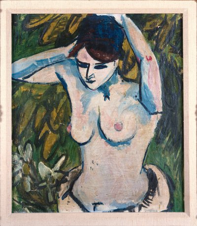 Vrouw met Opgeheven Armen, 1910 door Ernst Ludwig Kirchner